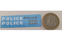 DECALCOMANIE DECALS pour peugeot police dinky  1/43
