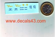 Décalcomanie Dépannage Peugeot 203-404 1/87 (REF : CS77)