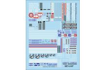 decals decalcomanie Gendarmerie 01 1/87 Décalcomanies 115x82mm