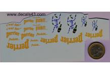 Décalcomanie divers perrier 1/43 (REF : CS84)