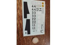 decals décalcomanie leader 968s 1/43