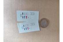 decals decalcomanie ouverture de vitre couleur alu argent 1/43 coeur