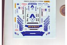 decals decalcomanie deco renault clio british touring 1/43