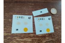 decals decalcomanie lot ferrari 250 gto