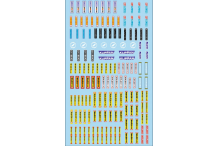 decals décalcomanie pub pour ceinture de sécurité 1/18 rallye f1 etc