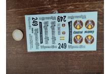 decals decalcomanie deco SIMCA 1000 JAGERMEISTER 1/24