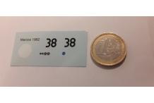 decals decalcomanie deco pour marcos 1962 1/43 cahier noir