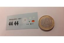 decals decalcomanie deco pour stanguelini 1957 1/43