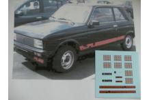 decals decalcomanie sur peugeot 104 coupé serie plus 1/43