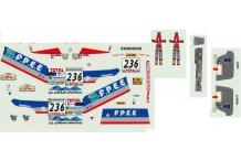 decalcomanie décals Paris Dakar 1/43 -Mitsubishi Pajero N° 236 1999