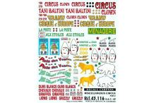 DECALCOMANIE DECALS Voitures 1/43 - Cirque Divers clown animaux lions ours