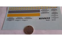 DECALCOMANIE DECALS 1/43 déco dépannage renault assistance