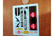 DECALCOMANIE DECALS pelforth TOUR DE FRANCE ESTAFETTE RENAULT 1/43