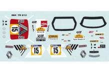 décalcomanie decals Rally Safari 1/43 Alpine RenaA110 n°15 1974 J L Therier