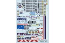 decals decalcomanie beaucoup deco gendarmerie 17cm 24 cm 1/43 et plus n2