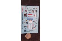 decals decalcomanie 1/43 alpine renault a 310 tour de france 1980