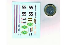 Décalcomanie citroën SM essais le mans 1972 1/43 (REF : CS81)